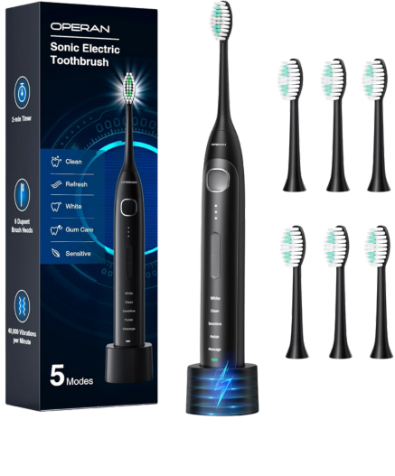 Operan OR-989C Electric Toothbrush for Adults and Kids IPX7 Waterproof